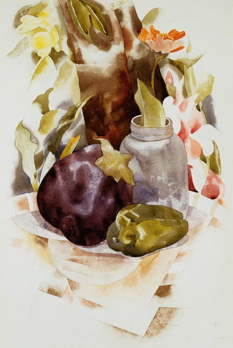 Charles Demuth - Eggplant and Green Pepper