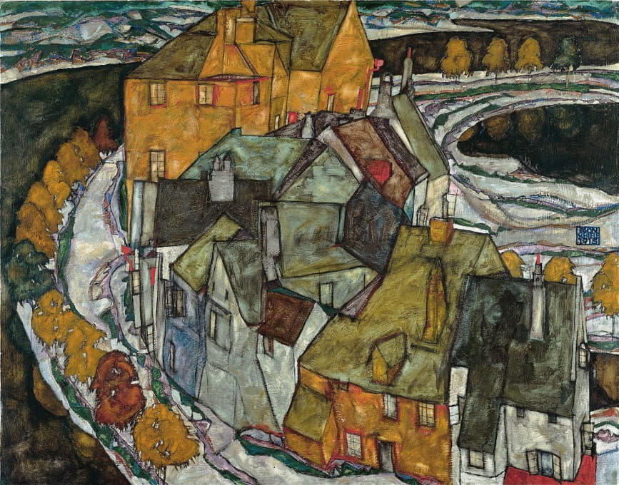 Egon Schiele - Crescent of Houses II