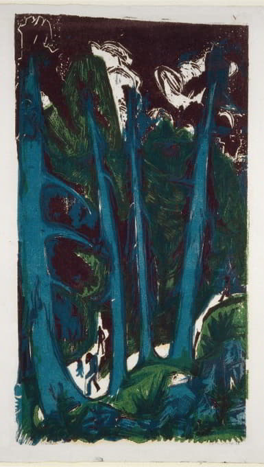 Ernst Ludwig Kirchner - Fir Trees