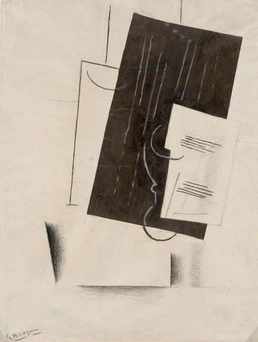 Georges Braque - Black and White Collage