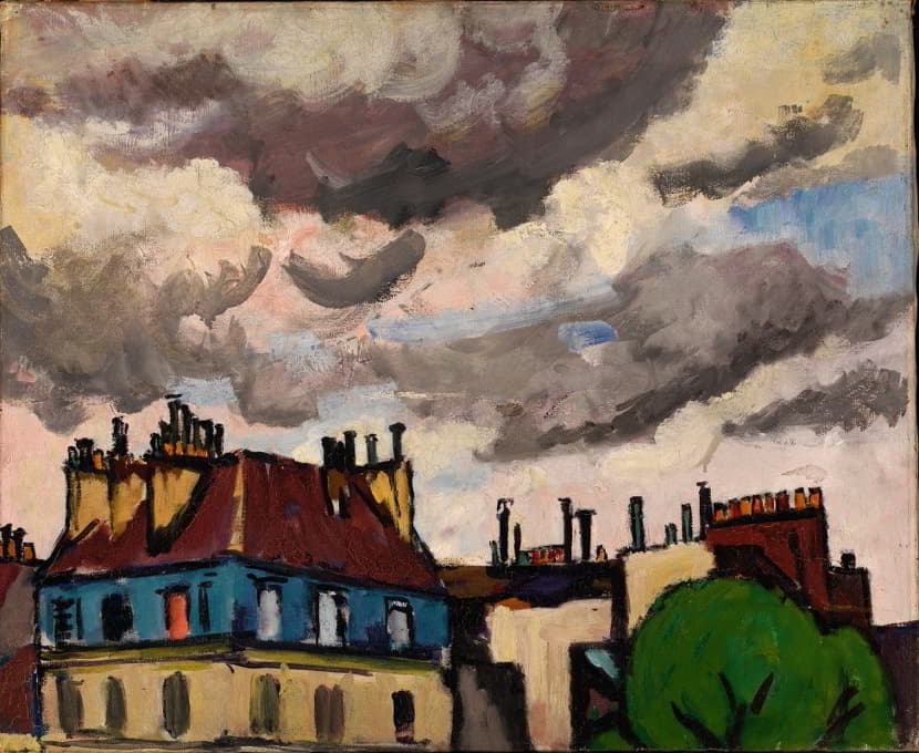 Henry Lyman Saÿen - Rooftops and Clouds, Paris