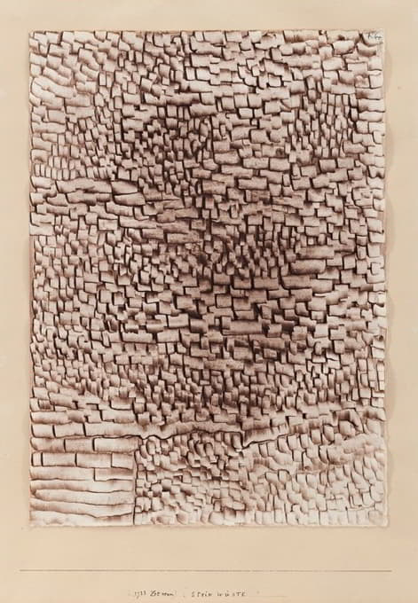 Paul Klee - Steinwüste (Stone Desert)