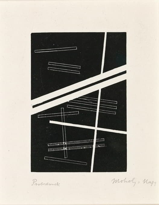 László Moholy-Nagy - Untitled composition