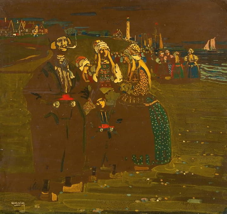 Wassily Kandinsky - Erinnerung An Holland (In Erwartung Heimkehrender Schiffe)