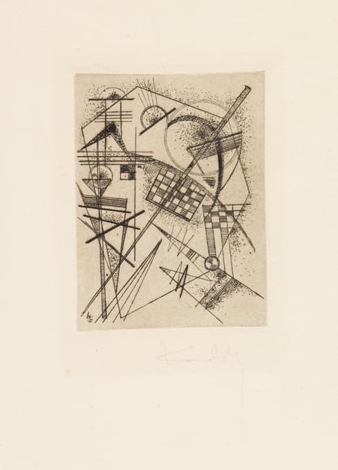 Wassily Kandinsky - Radierung für die ‘Deutsche Kunstgemeinschaft’