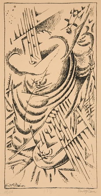 Rudolf Bauer - Lithograph No.14