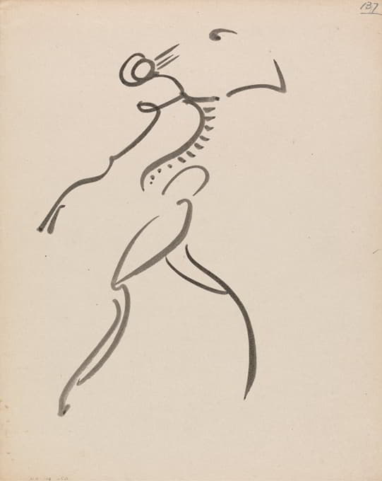 Henri Gaudier-Brzeska - Dancing Figure, in Profile