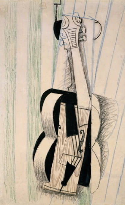 Juan Gris - Violin Hanging on a Wall
