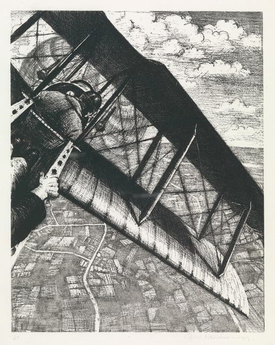 Christopher R. W. Nevinson - Banking at 4.000 Feet
