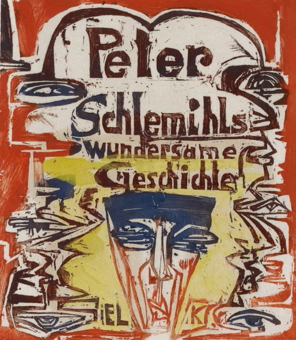 阿德尔伯特·冯·查米索的故事《彼得·施莱米尔的精彩故事》木雕序列的标题页