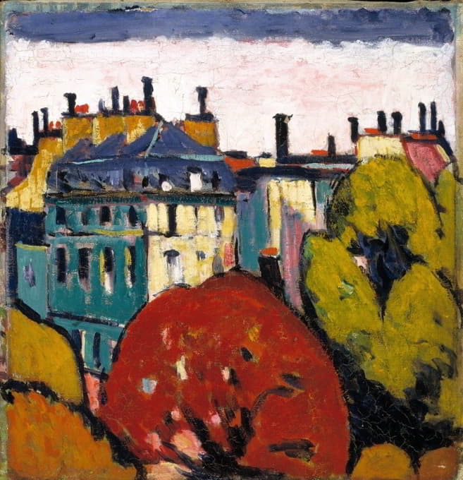 Henry Lyman Saÿen - Landscape, Paris