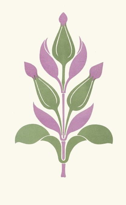 李子紫和鼠尾草绿的鲜明对比
