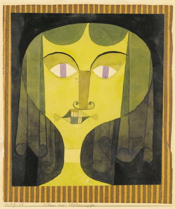 Paul Klee - Portrait Of A Violet-Eyed Woman