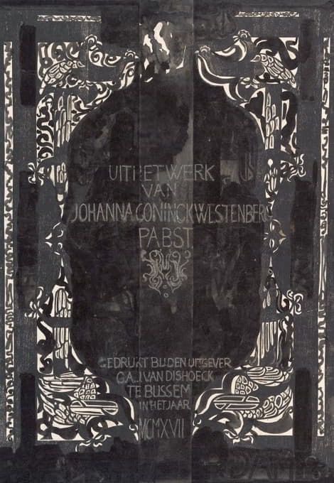 Johanna Coninckwestenberg Pabst的新书草稿，Bussum 1917