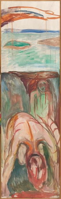 Edvard Munch - The Storm; Right Middle Part