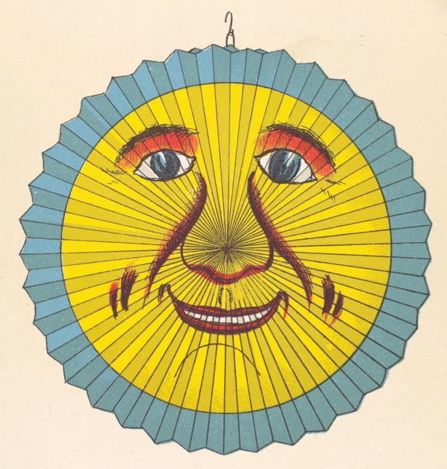 Anonymous - Smiling sun lantern design