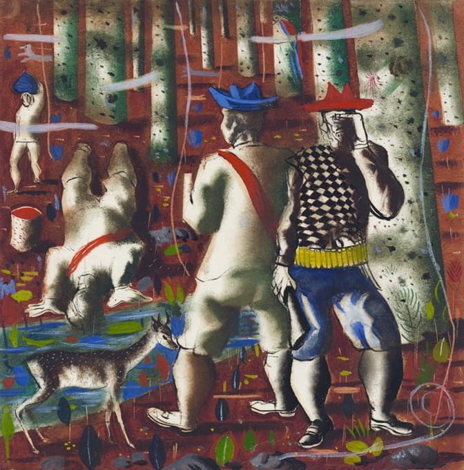 Cândido Portinari - Preparatory drawing for ‘Entry into the forest’
