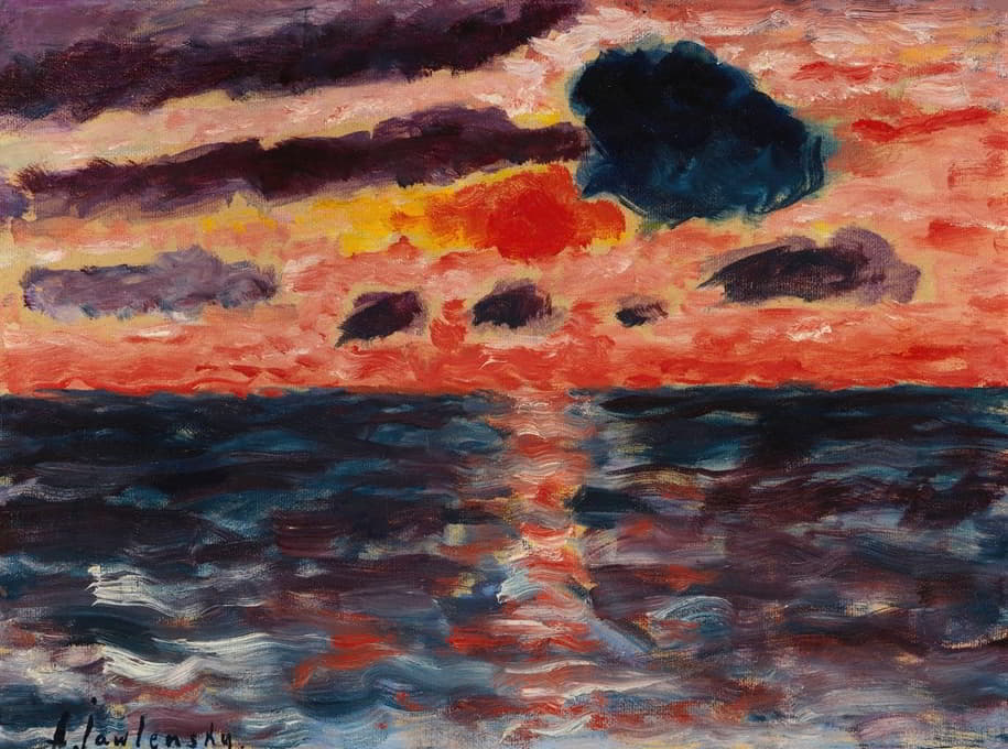 Alexej von Jawlensky - Sonnenuntergang, Borkum