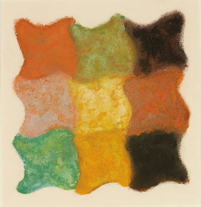 Augusto Giacometti - Abstraktion In Orange, Gelb Und Grün