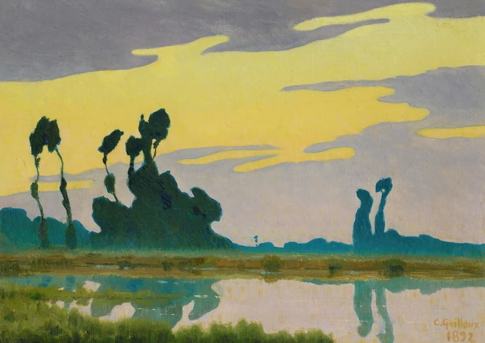 Charles Guilloux - Landscape At Sunset