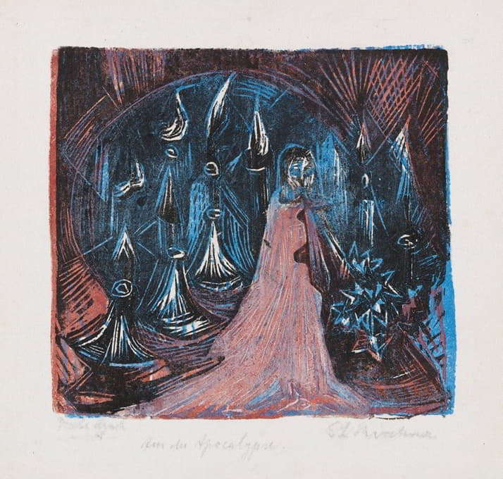 Ernst Ludwig Kirchner - Der Mann mit dem zweischneidigen Schwert. – Vision der sieben Leuchter