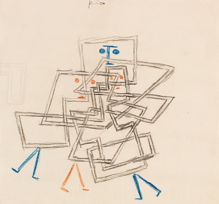 Paul Klee - Drei in Verworrenheit