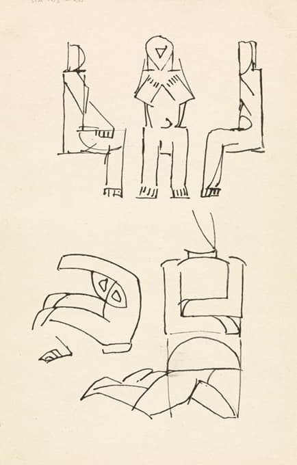 Henri Gaudier-Brzeska - Five Figure Studies