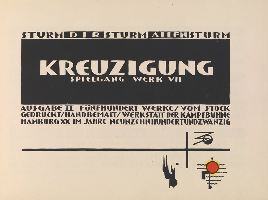 Lothar Schreyer - Kreuzigung, [Title page]
