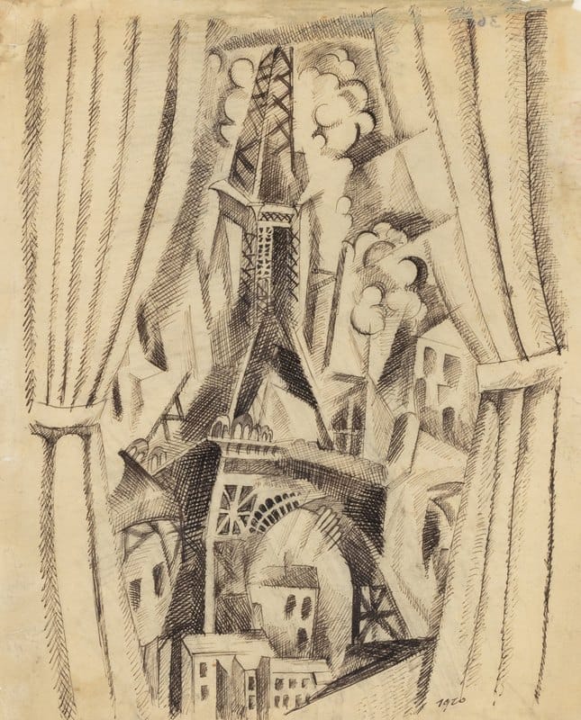 Robert Delaunay - La tour aux rideaux