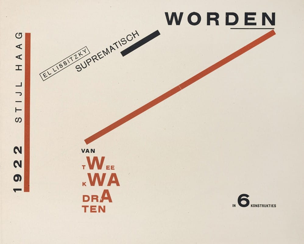 El Lissitzky - Suprematisch worden van tWee kWA drA ten in 6 konstrukties Pl. 4