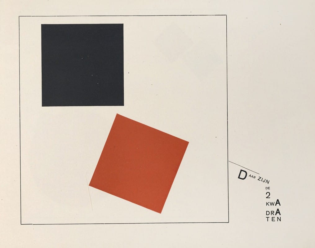 El Lissitzky - Suprematisch worden van tWee kWA drA ten in 6 konstrukties Pl. 7