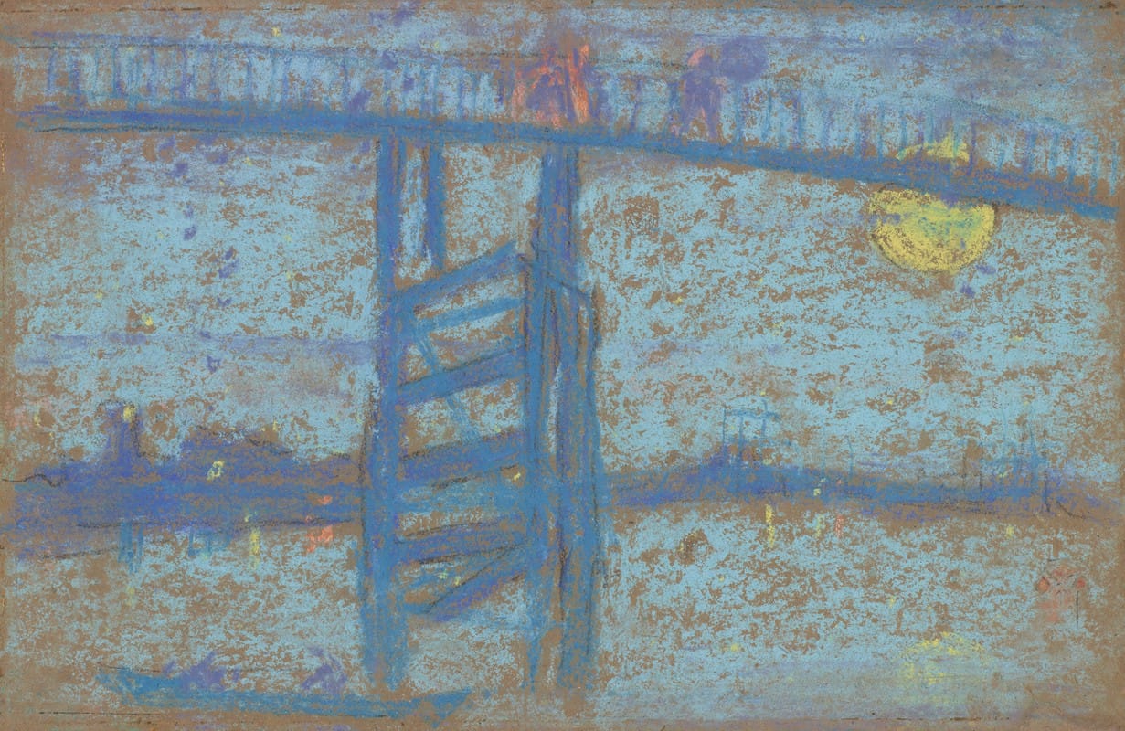 James Abbott McNeill Whistler - Nocturne; Battersea Bridge