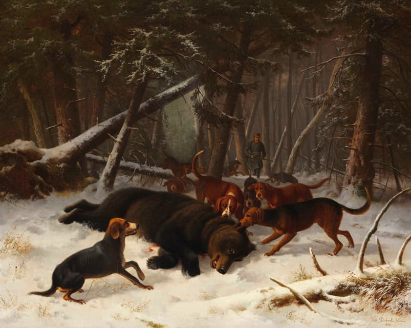 Wilhelm Reinhardt - Bear hunt