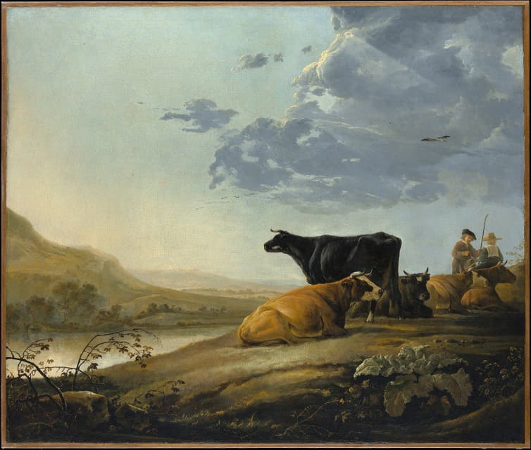 Aelbert Cuyp - Young Herdsmen with Cows