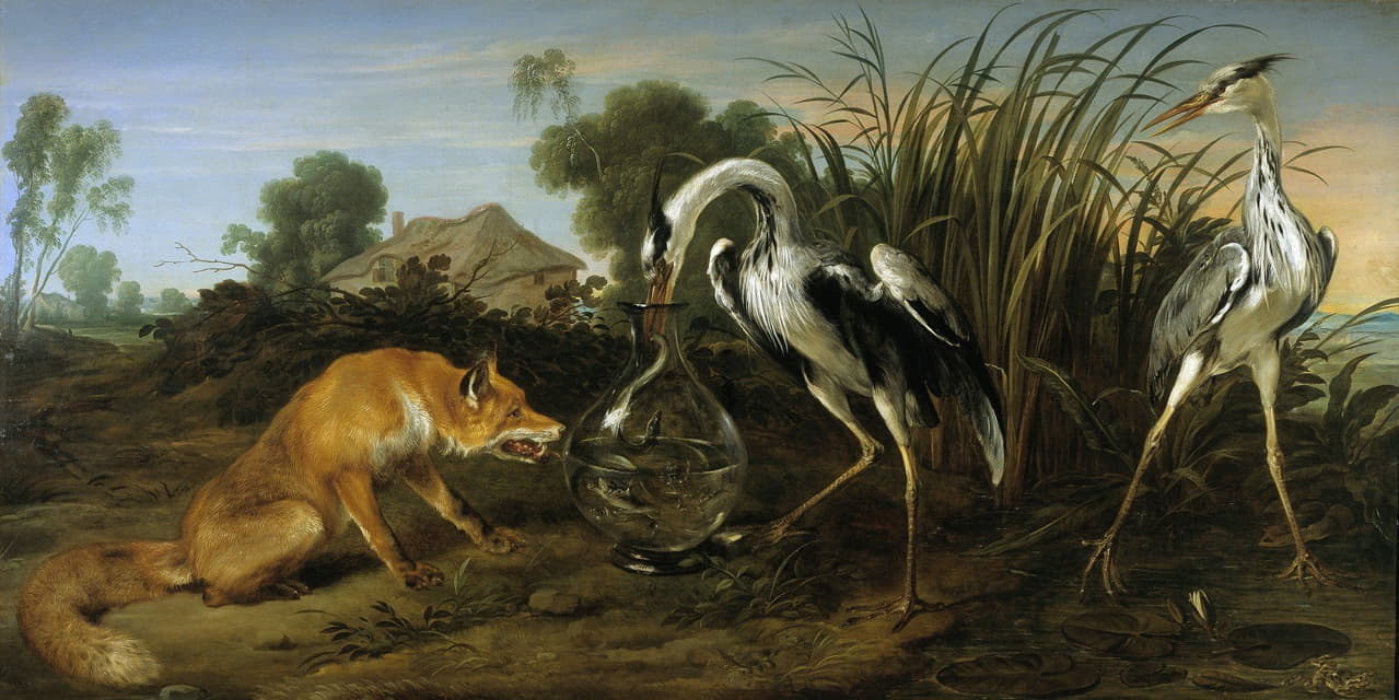 Frans Snyders - The Fox Visiting the Heron
