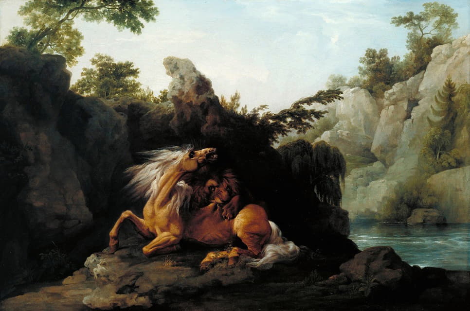 George Stubbs - Horse Devoured by a Lion