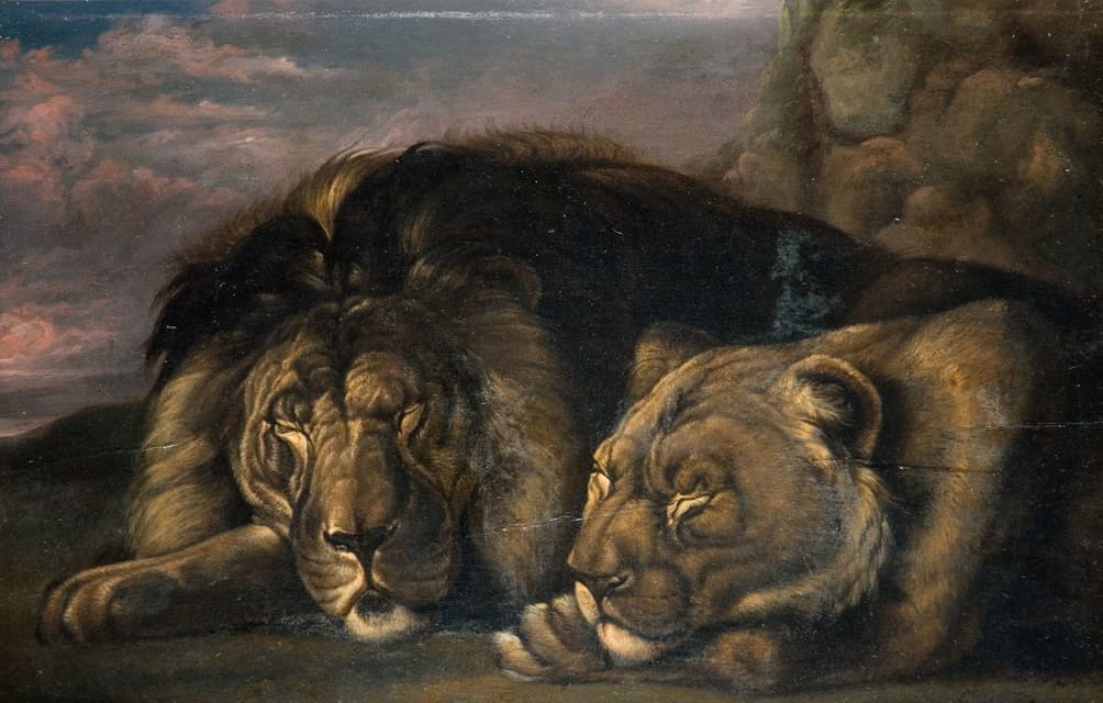 Samuel Raven - Sleeping Lion and Lioness
