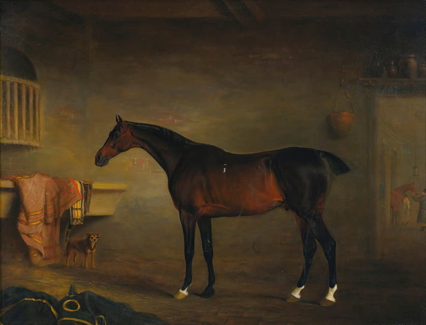 John Ferneley - The Bay Easton In His Stable