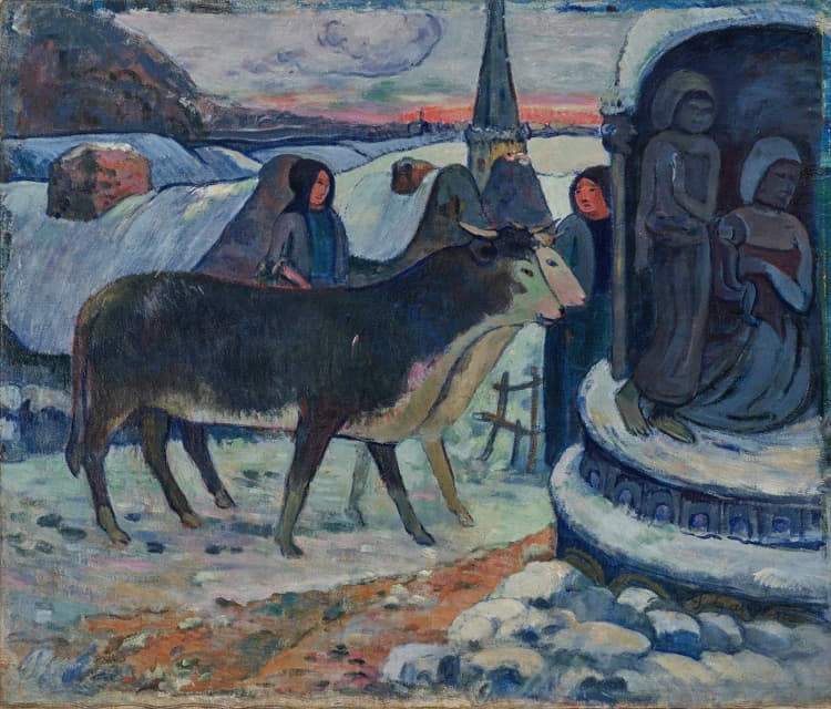 Paul Gauguin - Christmas Night (The Blessing Of The Oxen)