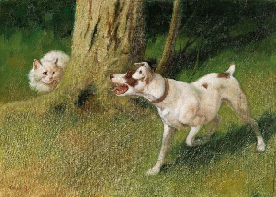 Arthur Heyer - Dog and Cat