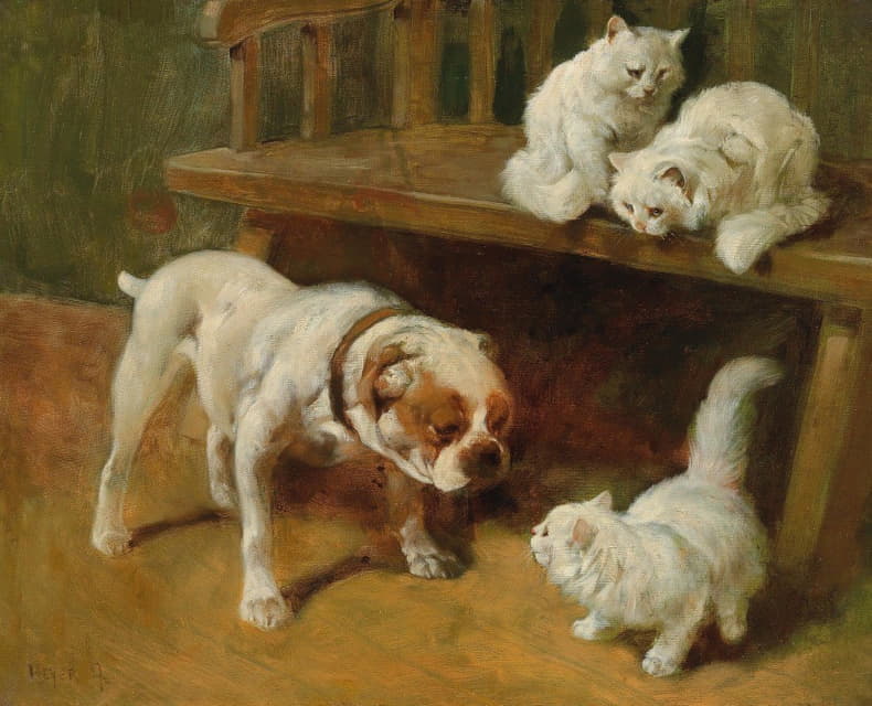 Arthur Heyer - Dog and Cats
