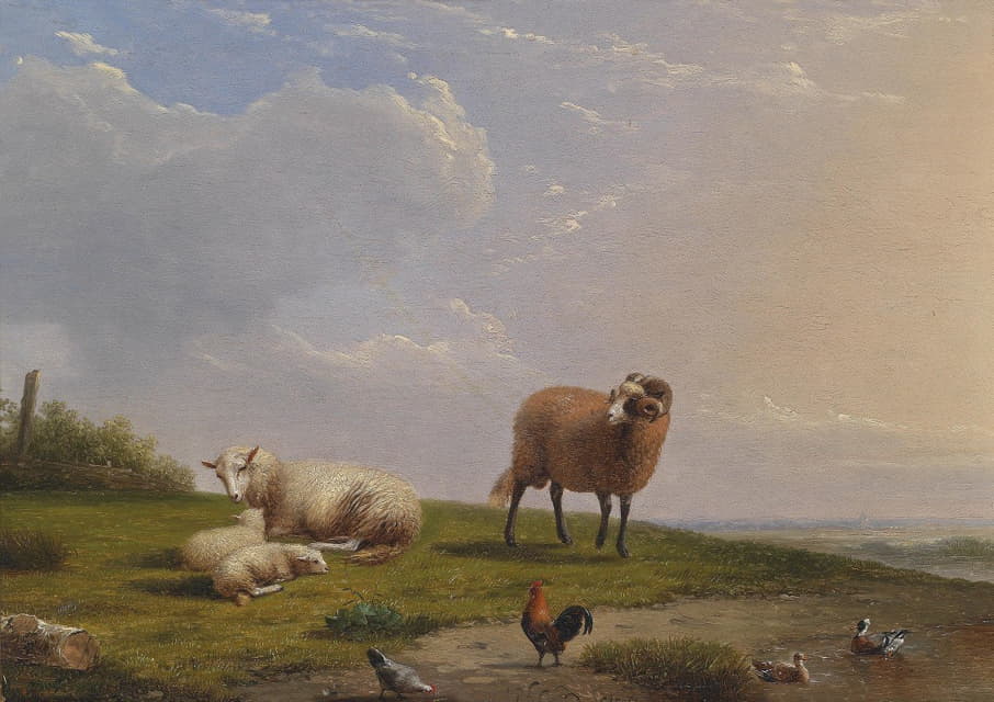 Frans van Severdonck - Schafe in Landschaft