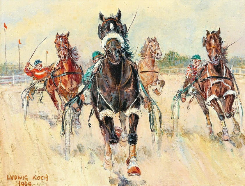 Ludwig Koch - Trotting Races in the Krieau