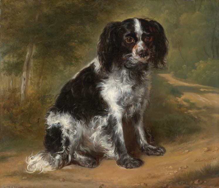 查尔斯国王猎犬的肖像