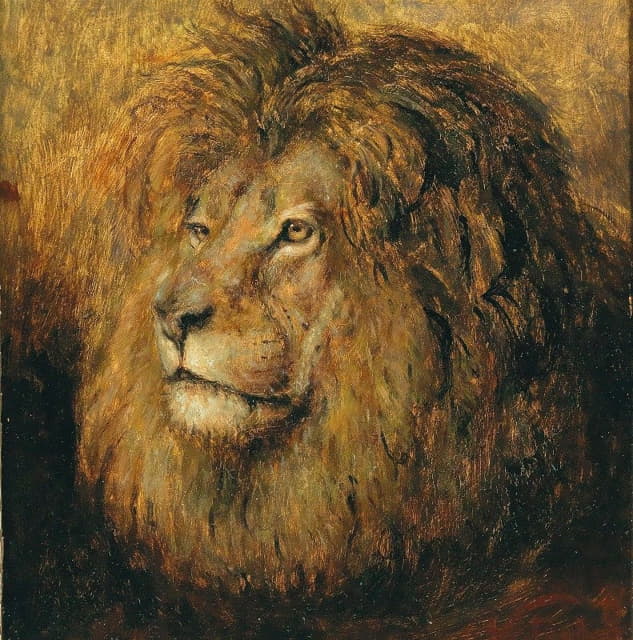 Geza Vastagh - Head of a Lion