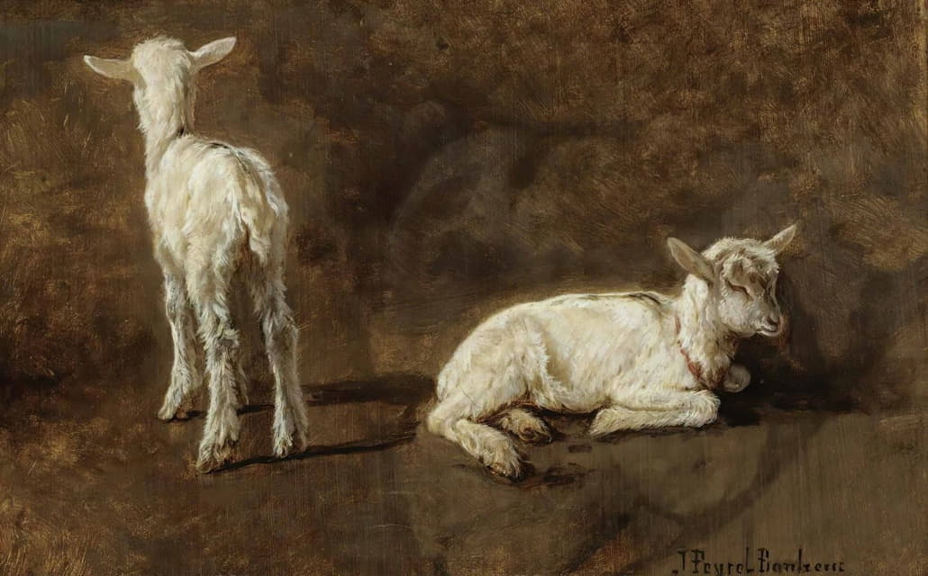 Juliette Peyrol-Bonheur - A Study Of Two Lambs