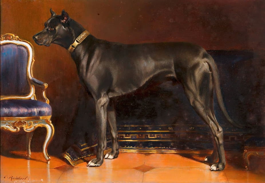Carl Reichert - Rüde Shadow, Hund von Kaiserin Elisabeth