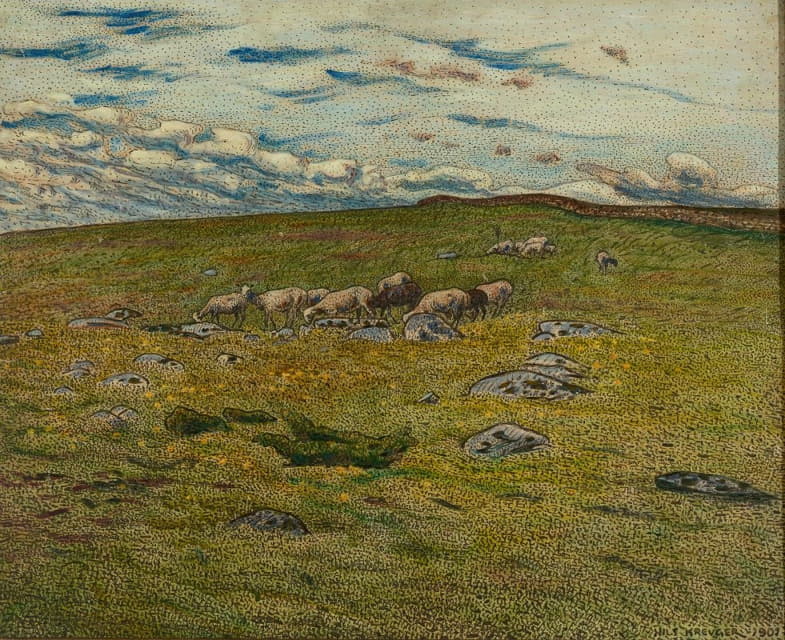 Nils Kreuger - Grazing Sheep