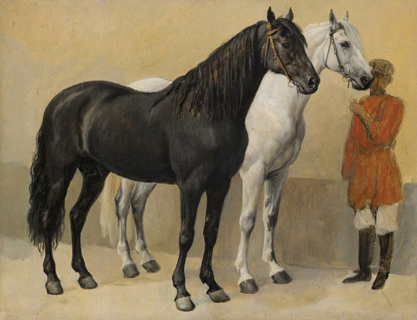 阿纳托利·德米多夫王子的两匹马（1813-1870）