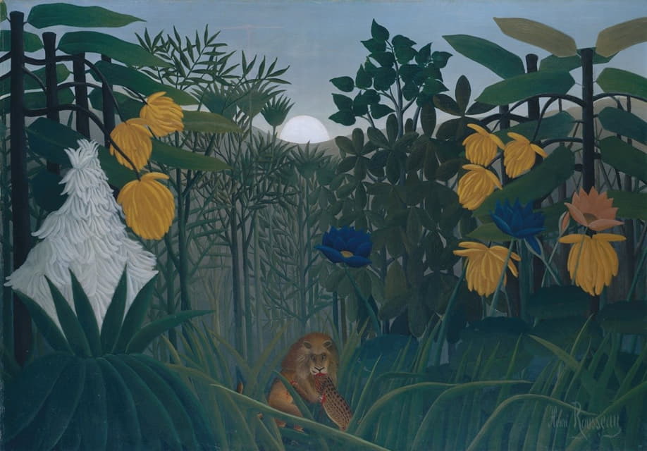 Henri Rousseau - The Repast of the Lion